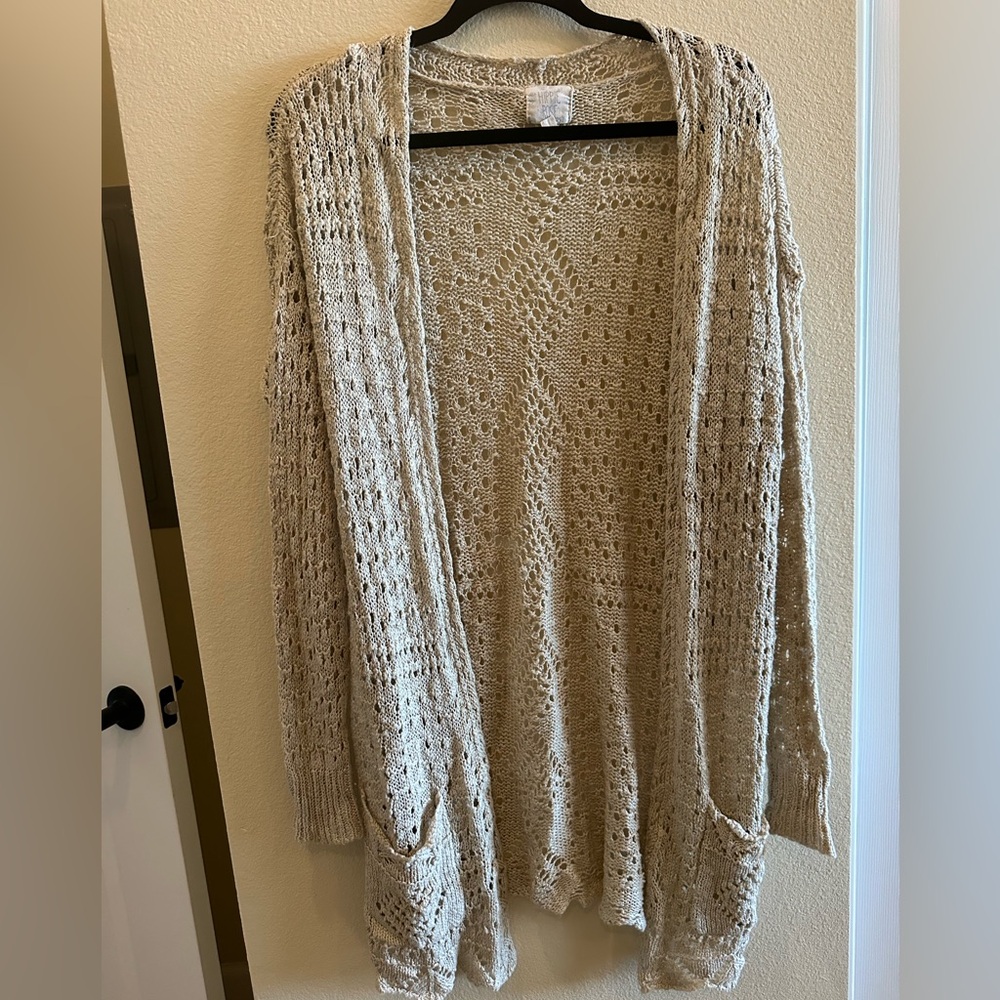 Cream Knit Women's Cardigan